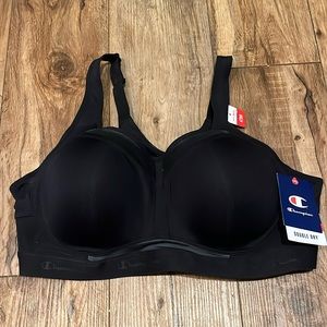 NWT black Champion double dry sports bra plus size 42 DD